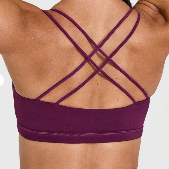 Oner Active “Ripe Fig” Purple Everyday Crossover Sports Bra - Picture 5 of 7
